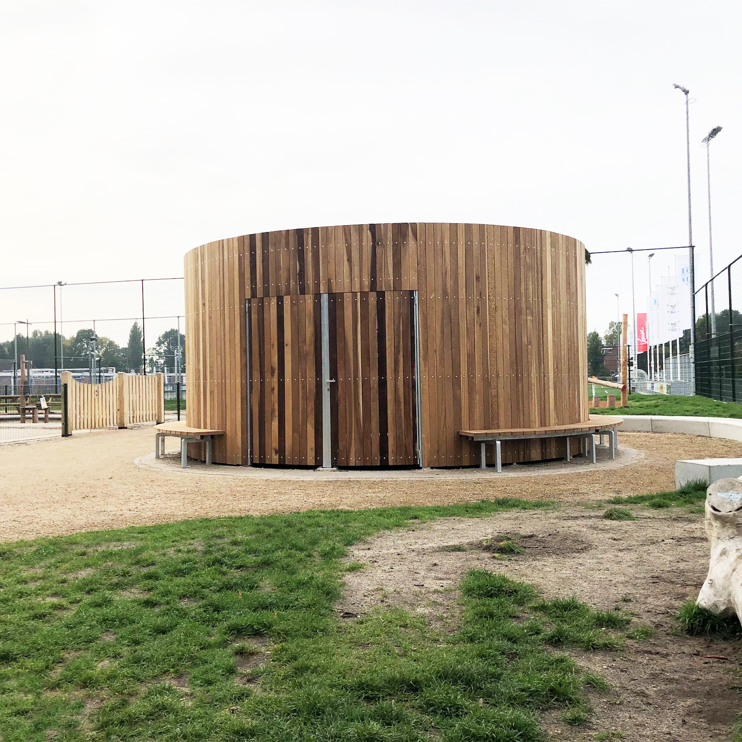 Cylindrical Cycle Shelter